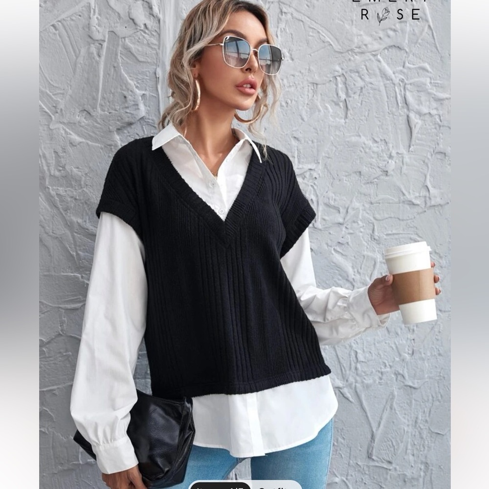 collared sweater